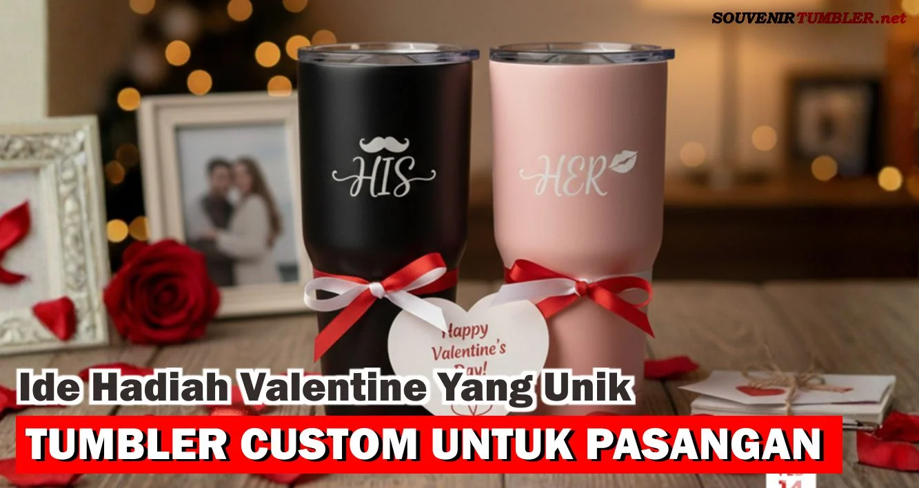 Ide Hadiah Valentine yang Unik & Bermanfaat Tumbler Custom untuk Pasangan