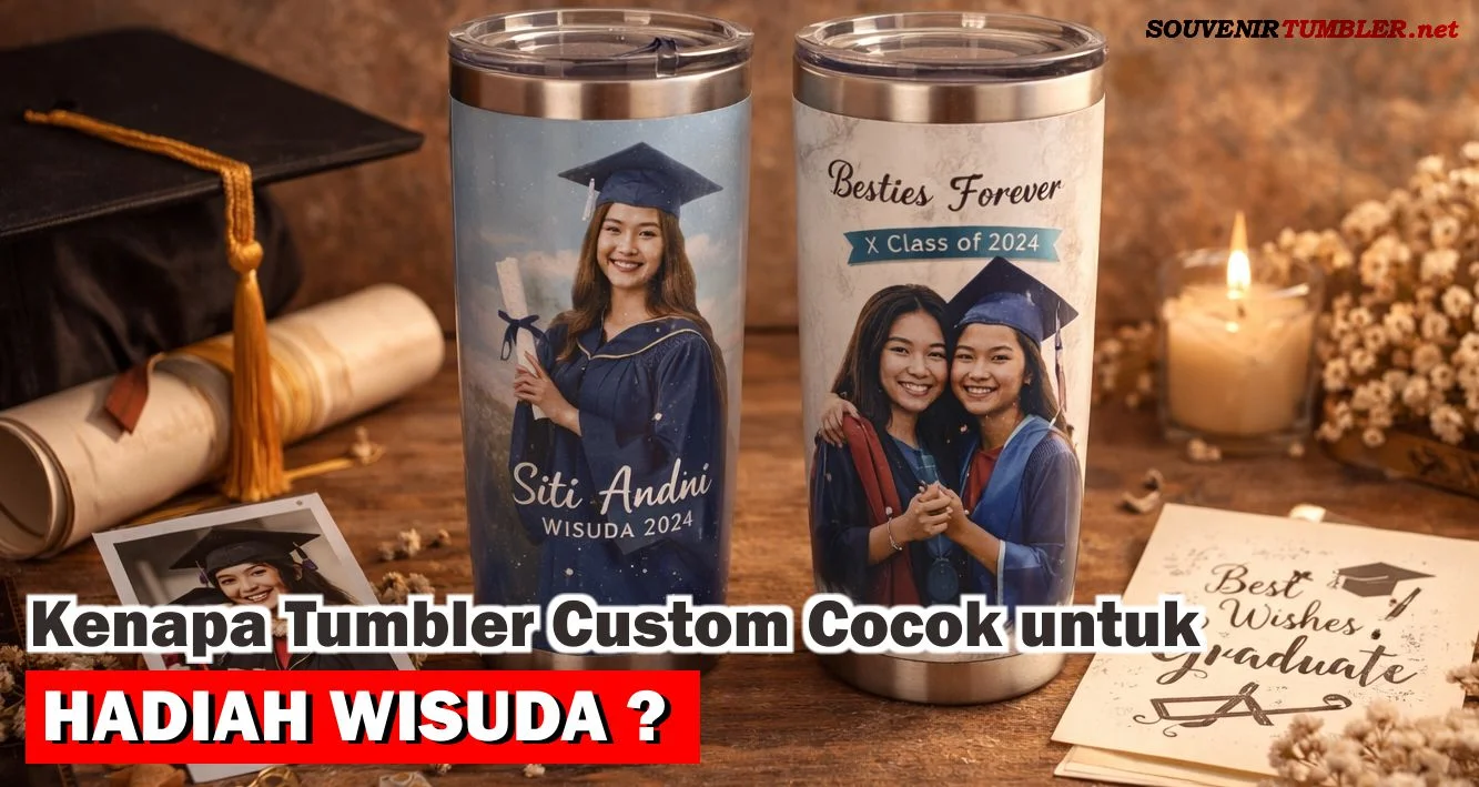 Kenapa Tumbler Custom Cocok untuk Hadiah Wisuda dan Perpisahan Sekolah