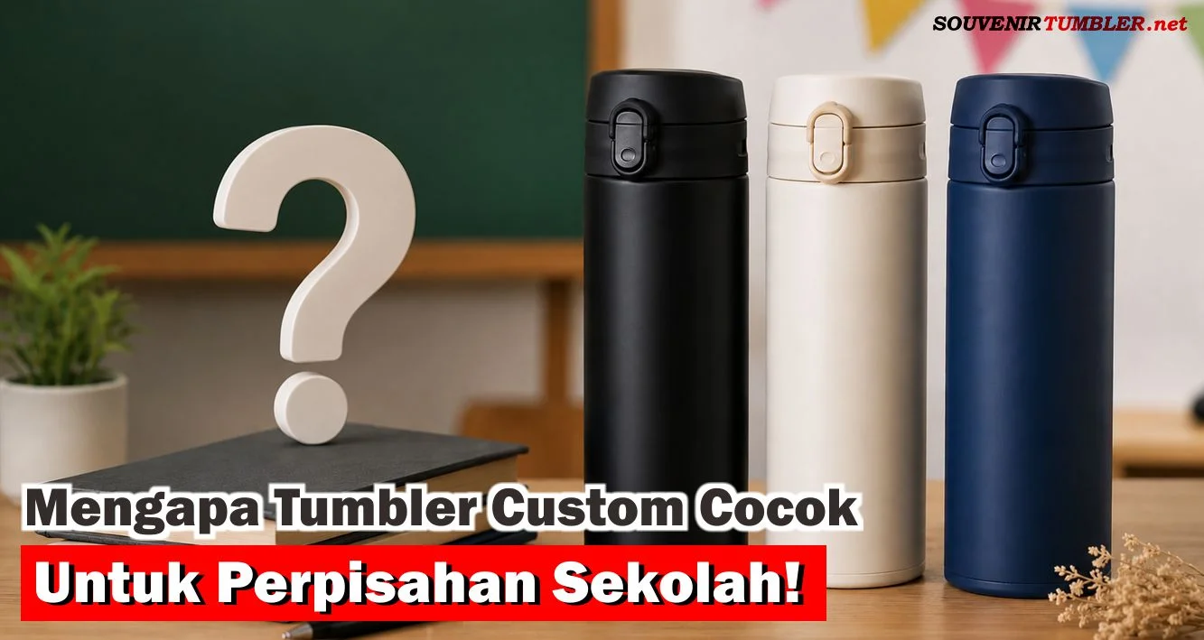 Judul Mengapa Tumbler Custom Cocok untuk Souvenir Perpisahan Sekolah