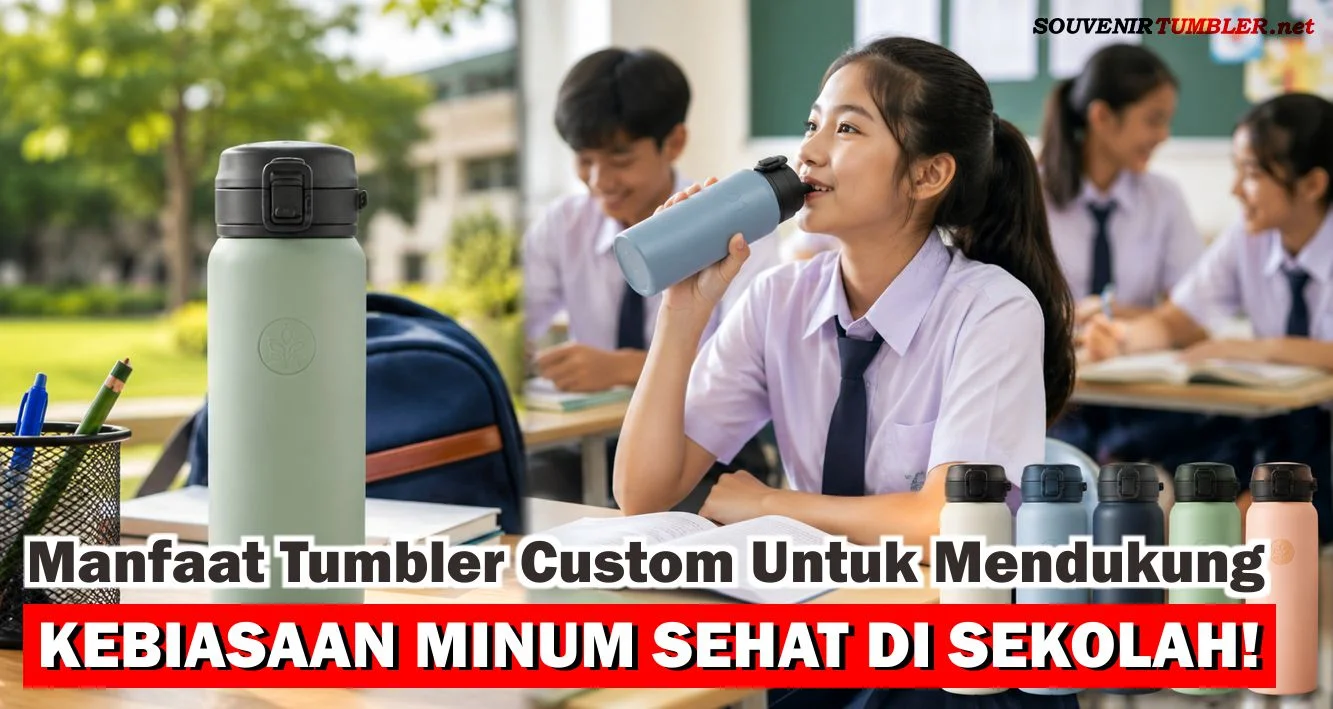 Manfaat Tumbler Custom untuk Kebiasaan Minum Sehat di Sekolah