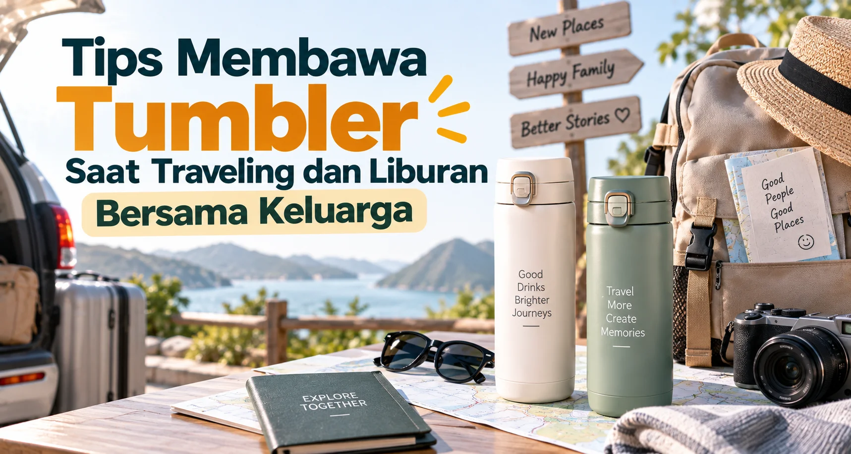Tips Membawa Tumbler Saat Traveling agar Liburan Lebih Praktis