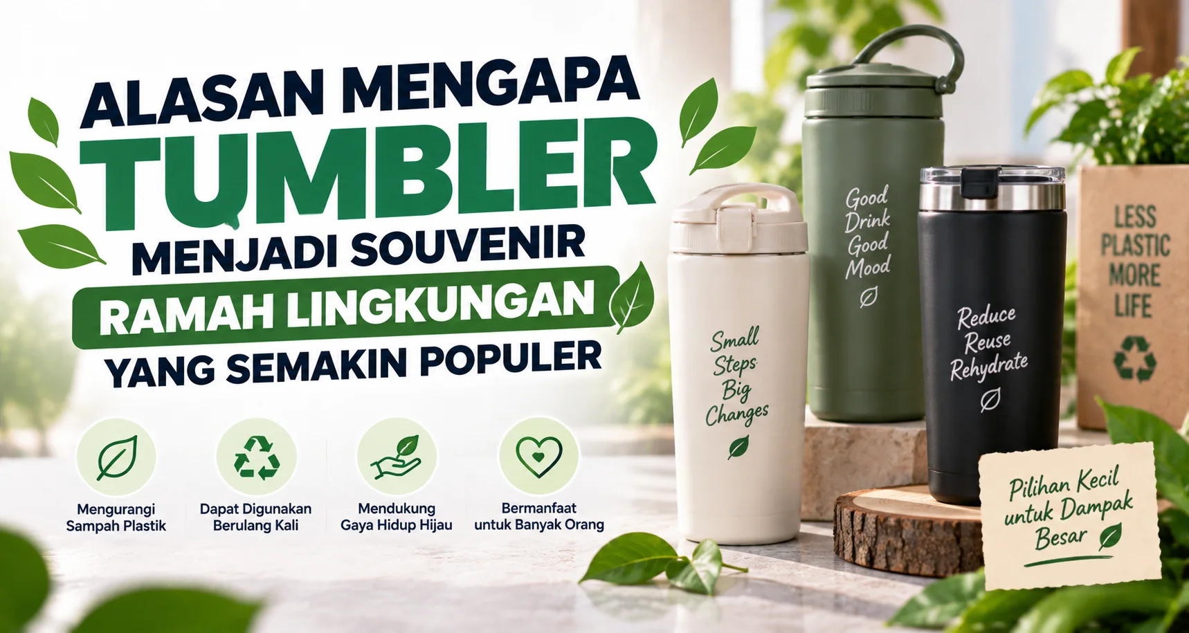 Mengapa Tumbler Menjadi Souvenir Ramah Lingkungan yang Semakin Populer
